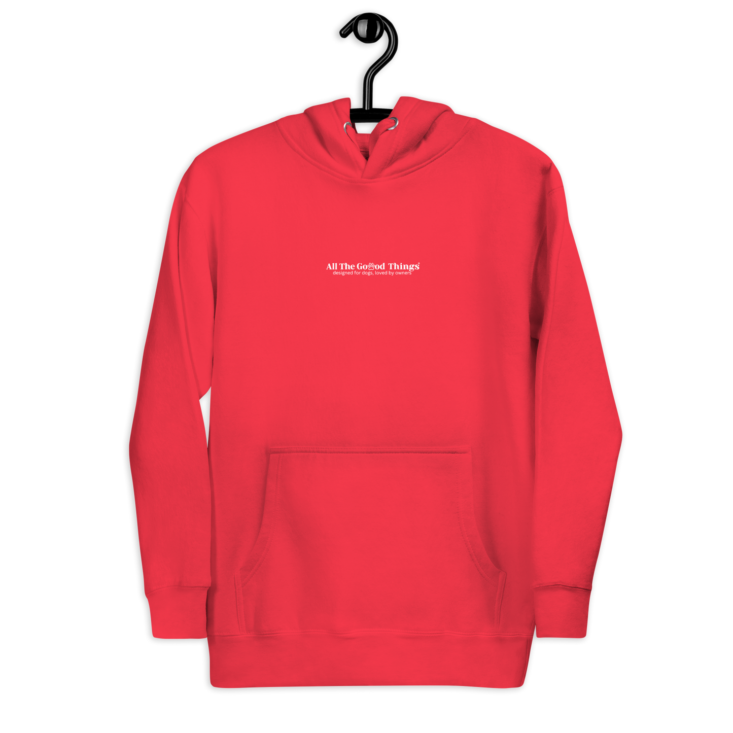 "More dogs, less drama" Red Hoodie