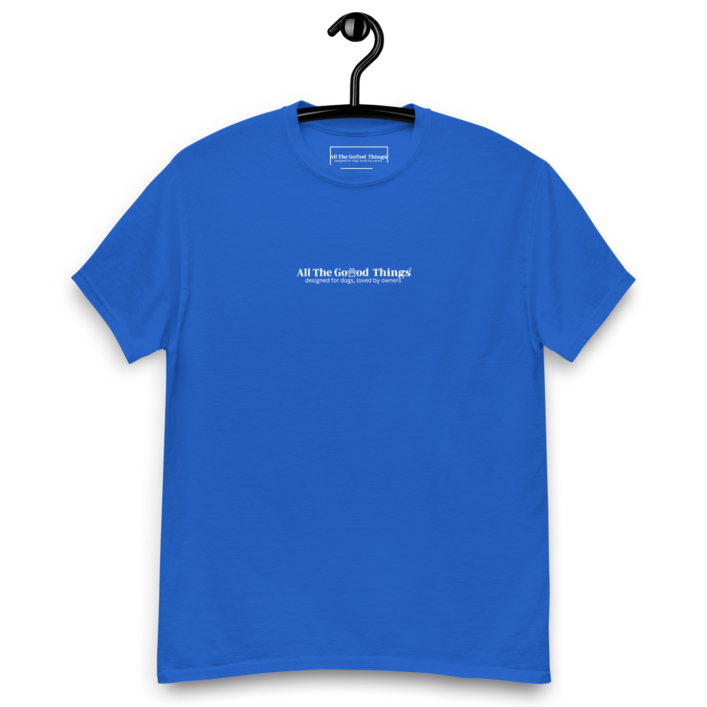 "more dogs, less drama" Royal Blue T-shirt