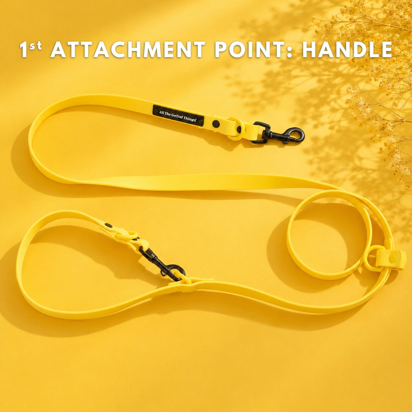 Pop Hands-free Leash Lemon