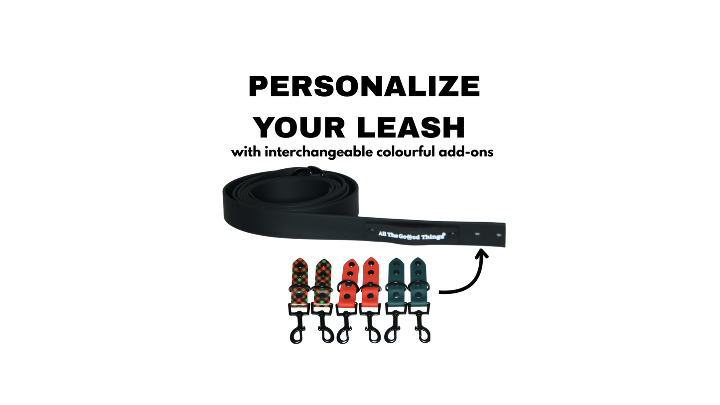 Complete Leash "Black with add-on" Christmas Edition