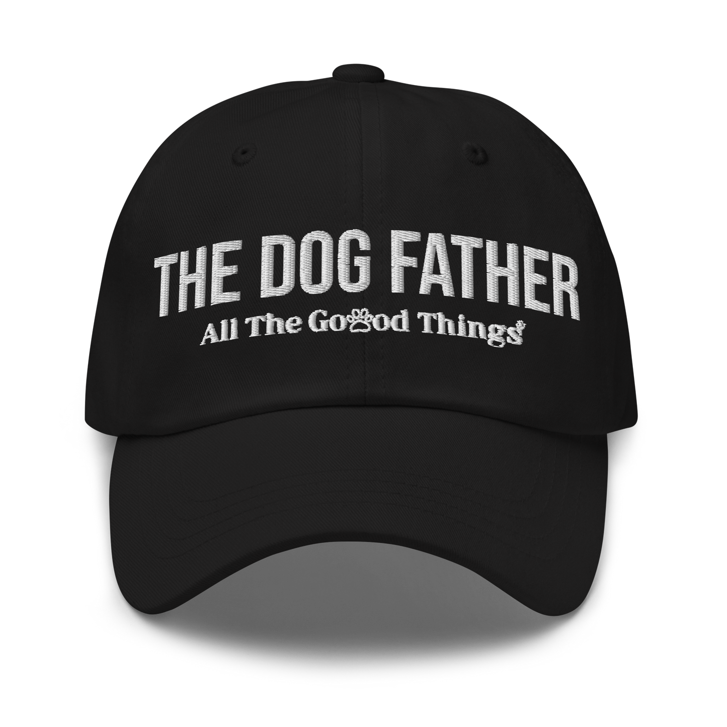 "THE DOG FATHER" Black baseball CAP