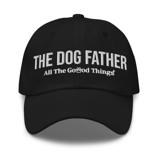 "THE DOG FATHER" Black baseball CAP