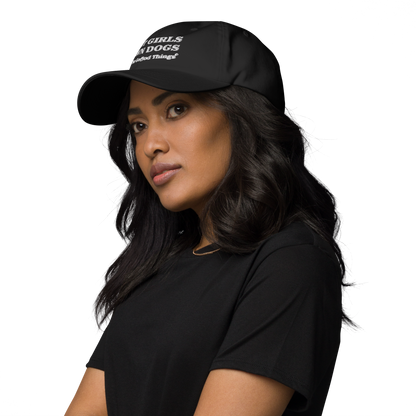 "HOT GIRLS OWN DOGS" Black Womens Baseball Cap