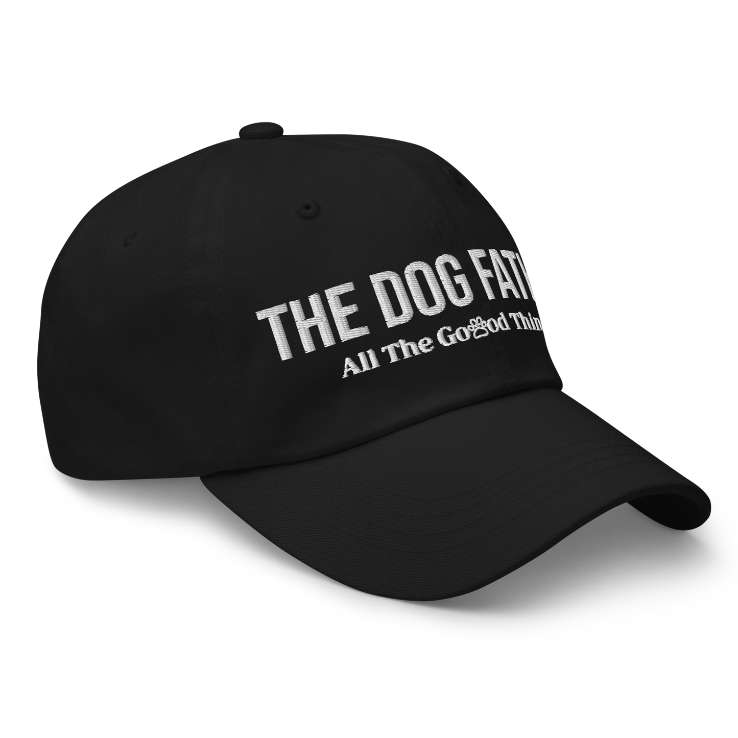 "THE DOG FATHER" Black baseball CAP