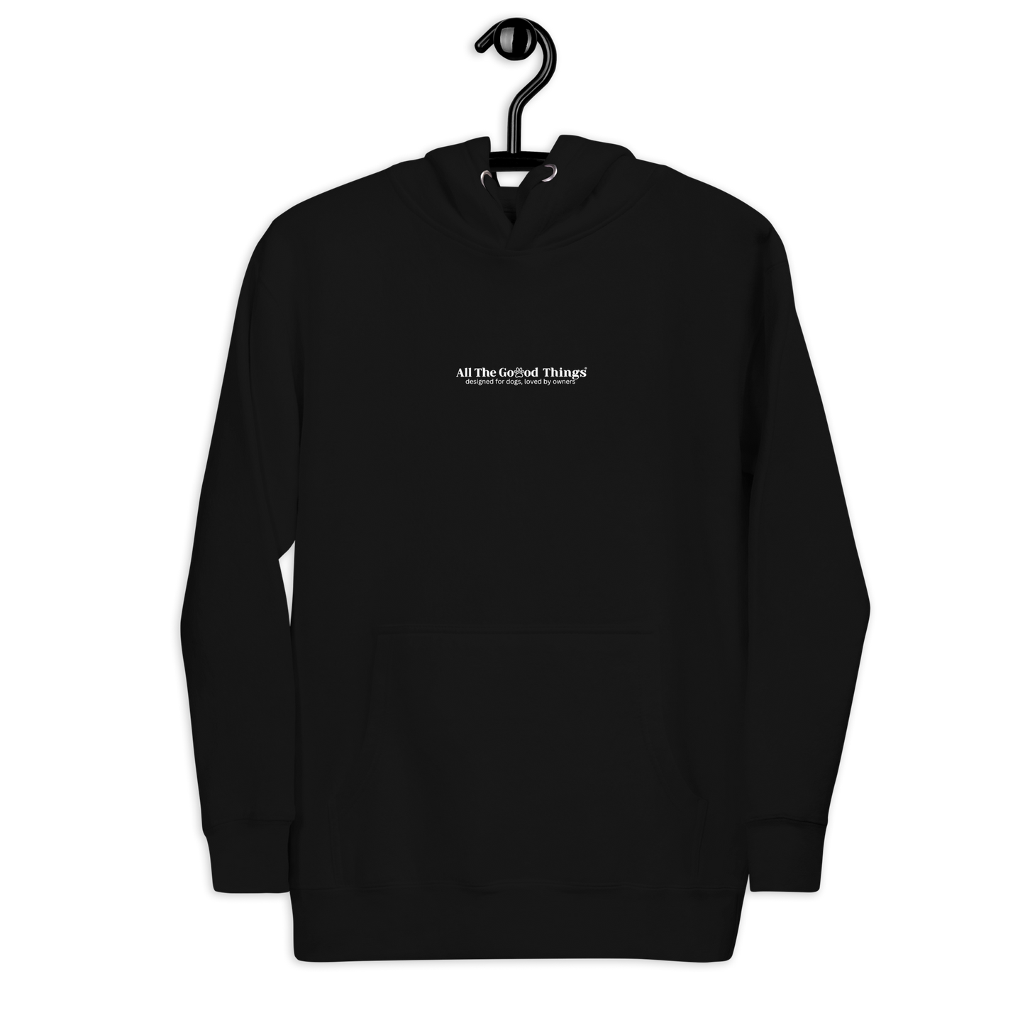 "More dogs, less drama" Black Hoodie
