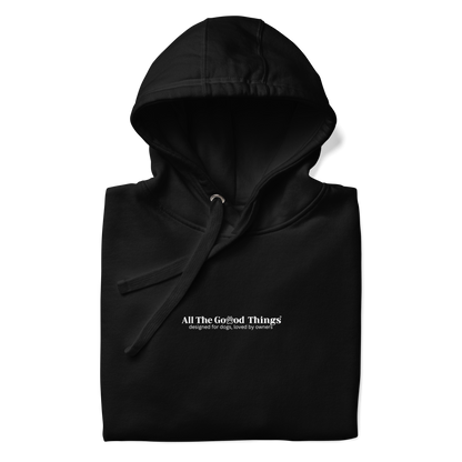 "More dogs, less drama" Black Hoodie