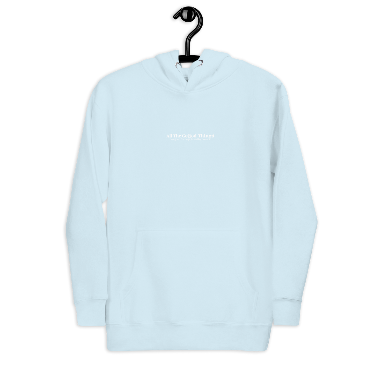 "More dogs, less drama" Sky Hoodie