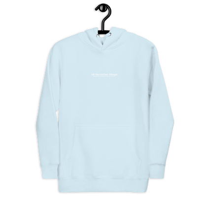 "More dogs, less drama" Sky Hoodie