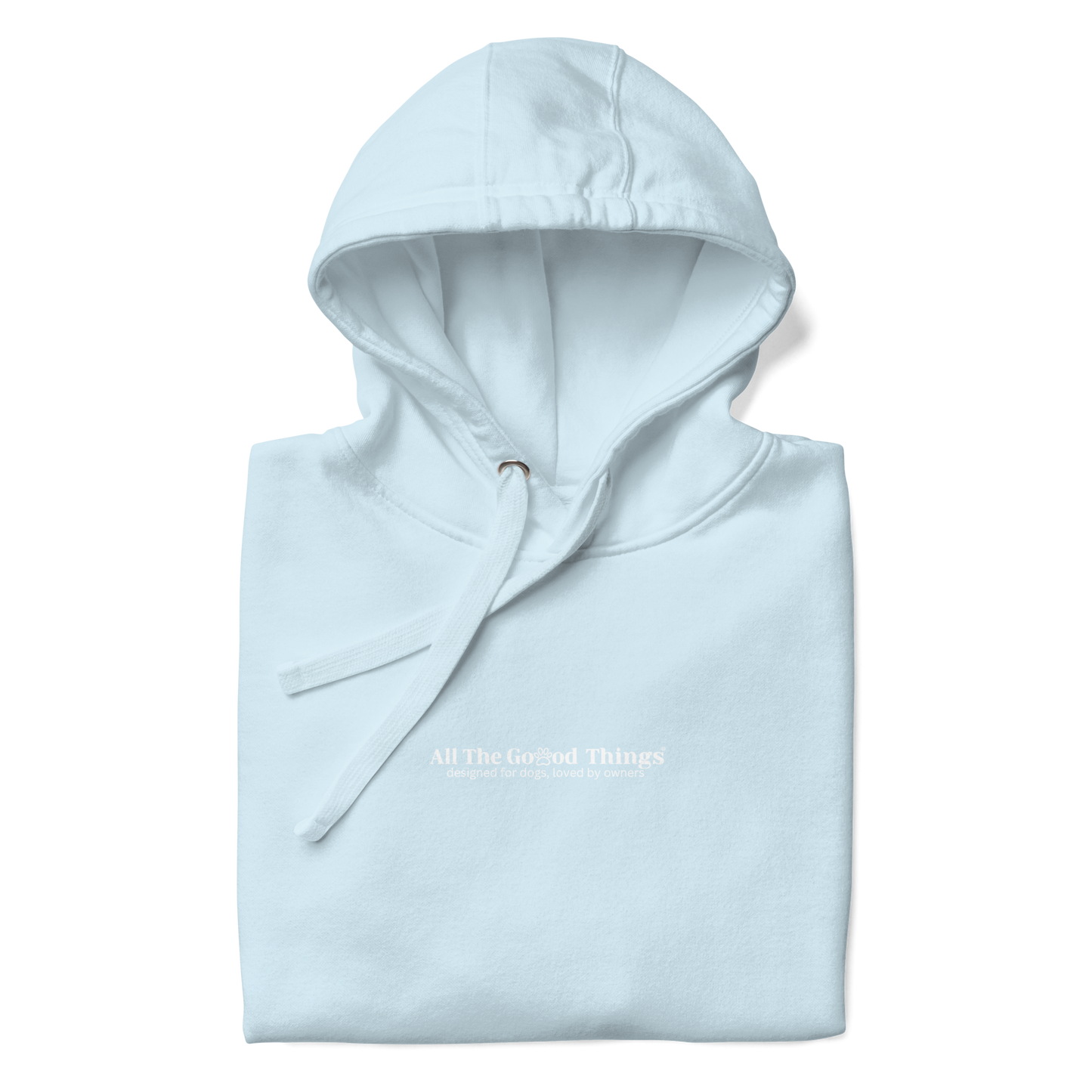 "More dogs, less drama" Sky Hoodie