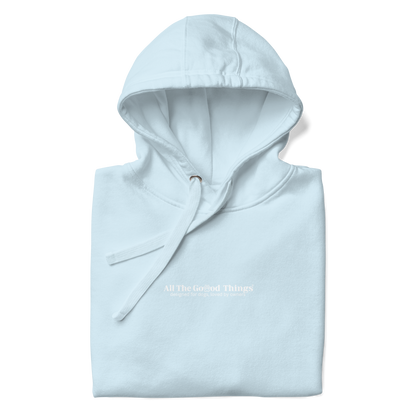 "More dogs, less drama" Sky Hoodie