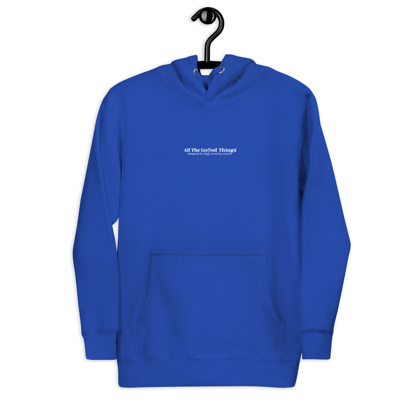 "More dogs, less drama" Royal Blue Hoodie