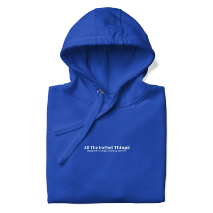"More dogs, less drama" Royal Blue Hoodie