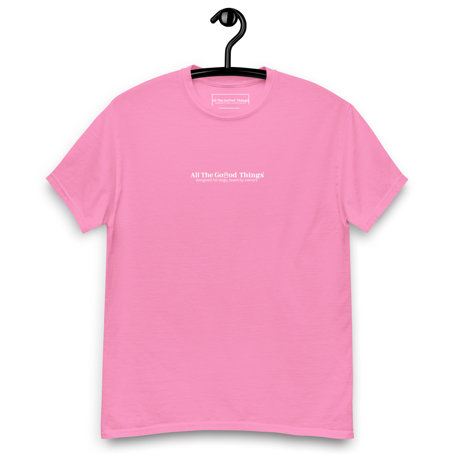 "more dogs, less drama" Pink T-shirt