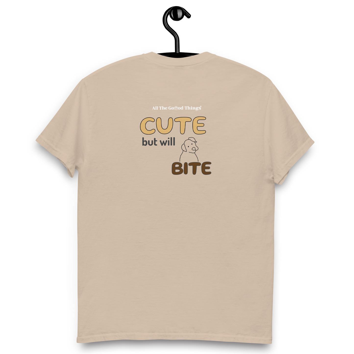 "cute but will bite" Sand T-shirt
