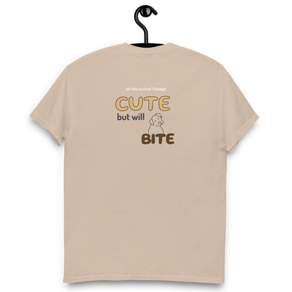 "cute but will bite" Sand T-shirt