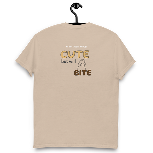 "cute but will bite" Sand T-shirt