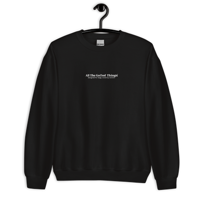 "More dogs, less drama" Black Sweatshirt