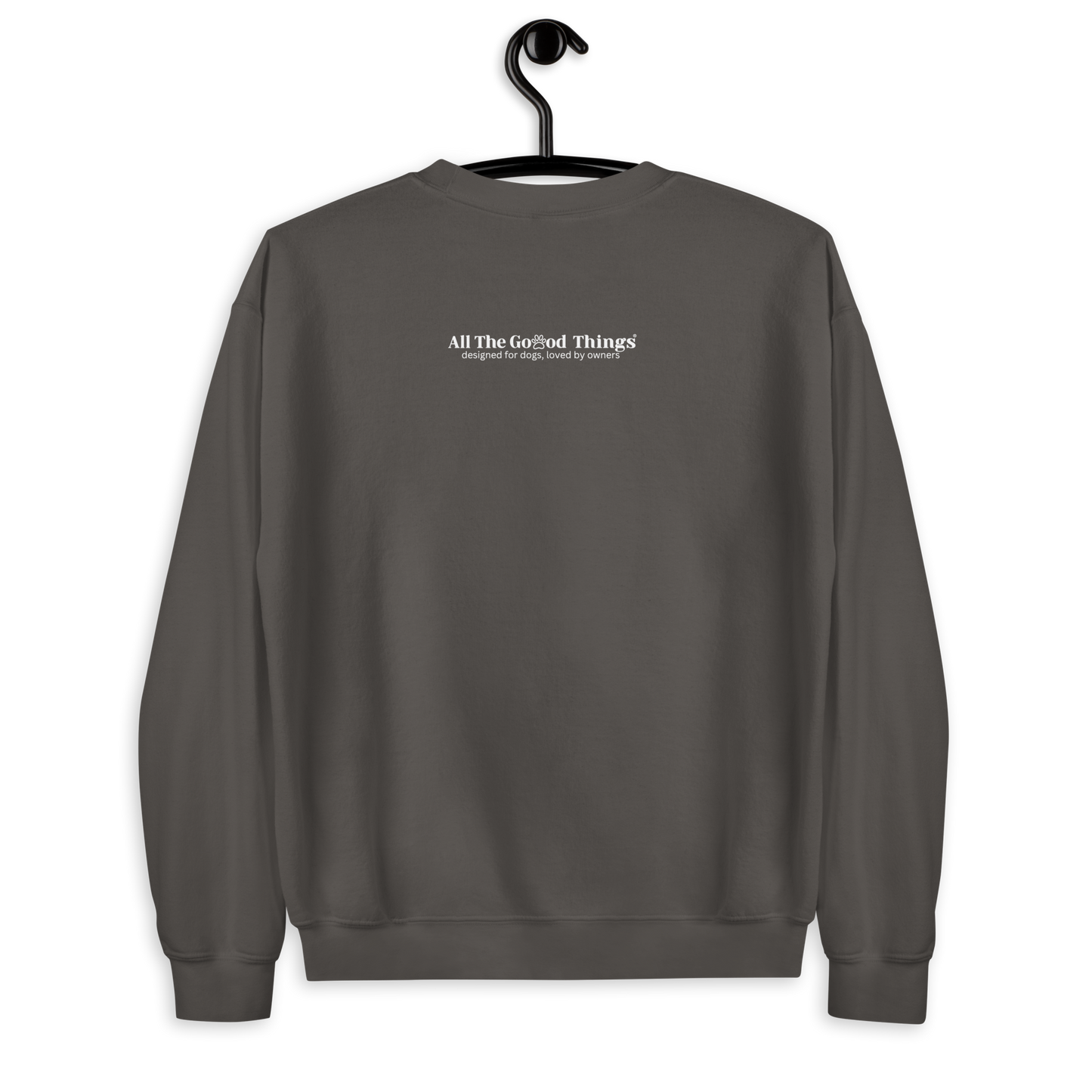 "easily distracted by dogs" Charcoal Sweater