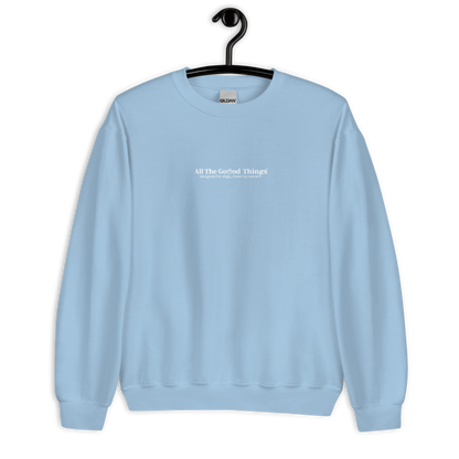 "Cute but will bite" Sky Sweatshirt