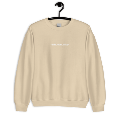 "More dogs, less drama" Beige Sweatshirt